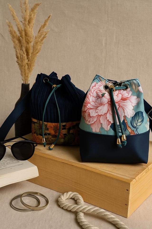 Sac seau liège et tissu