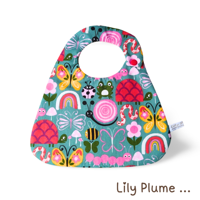 Bavoir pression drôle de bêtes