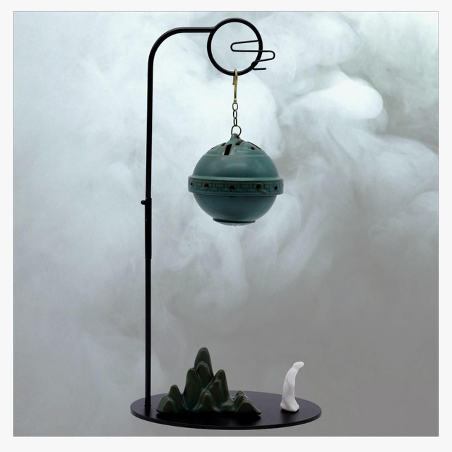 "Soucoupe sacrée" - Porte-encens Backflow 33 cm