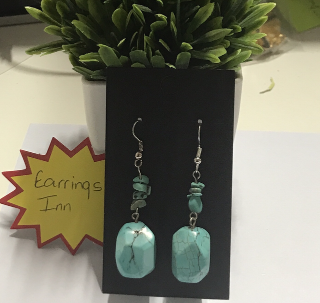 Turquoise Dangling Earrings- BLDE93