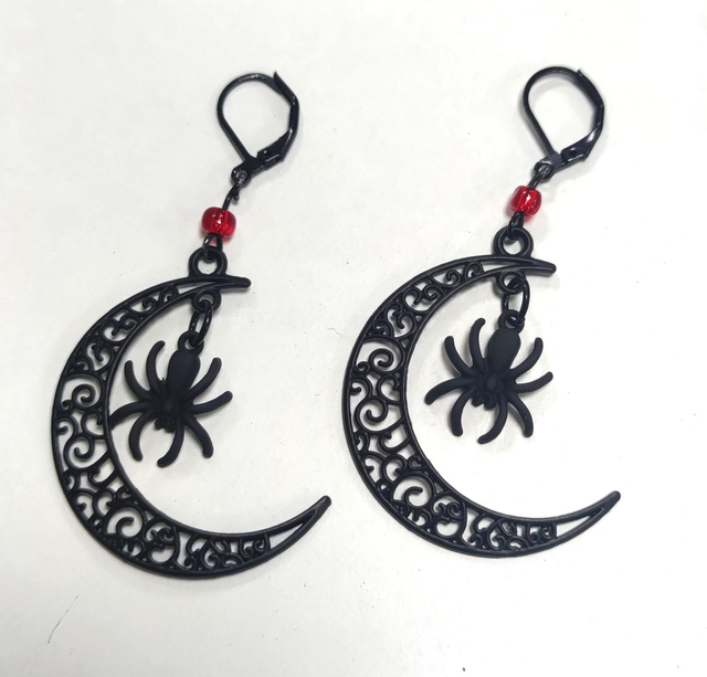 Boucles d'oreilles araignées 