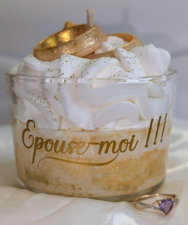 Bougie parfumée   &quot;ÉPOUSE-MOI&quot;