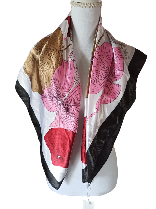 Foulard fleuri (Double M)