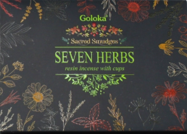 Coupelles charbon encens 7 herbes