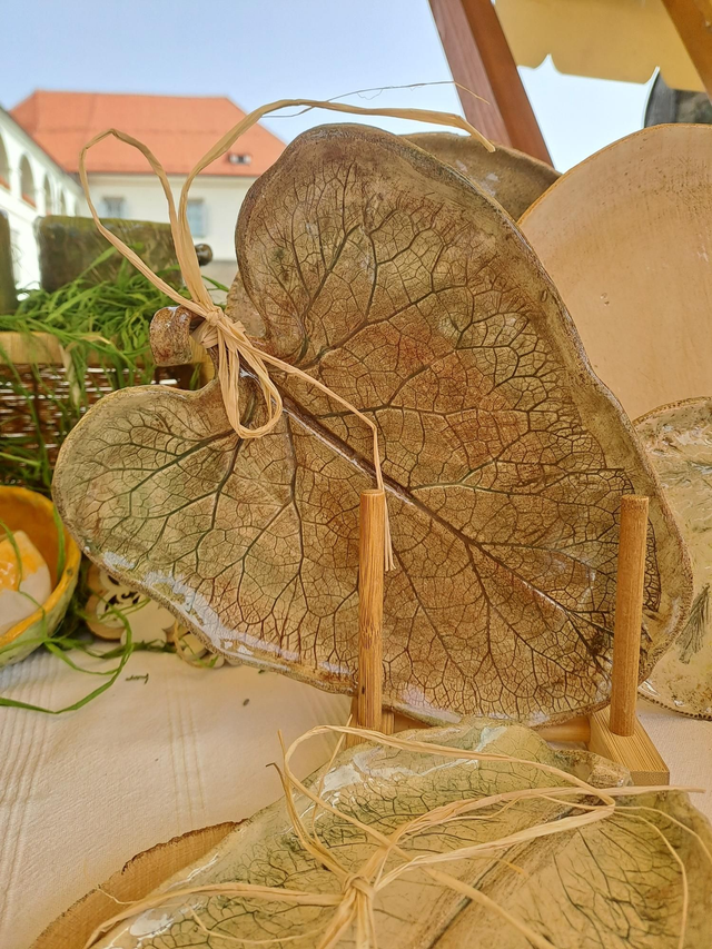 Pladenj list Natura, 22cm