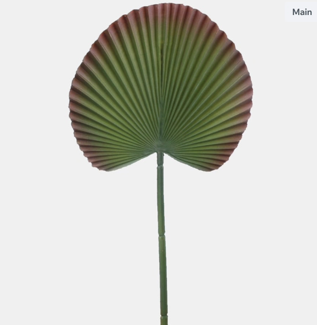 Rubberised palm leaf dark green