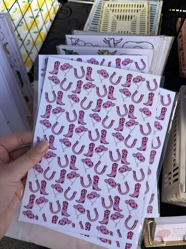 Cowgirl Pattern | Wall Art