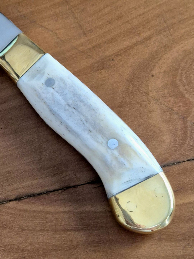 Faca Companheira Mini Bowie 4 Pol Aço Inox 420c Osso Bovino