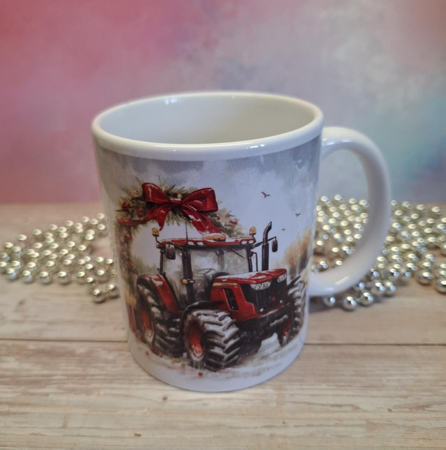 Mug Noël tracteur 