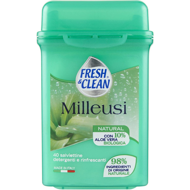 FRESH&CLEAN SALVIETTE MILLEUSI FORMATO TRAVEL/40PZ