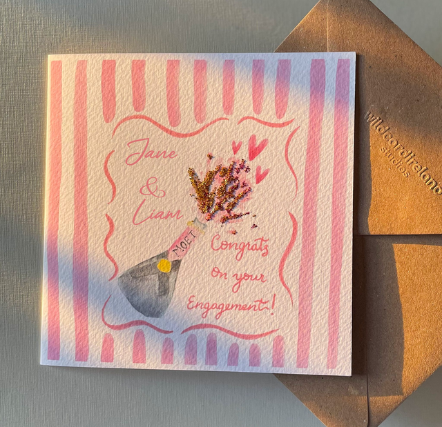 Engagement card | customisable engagement card 