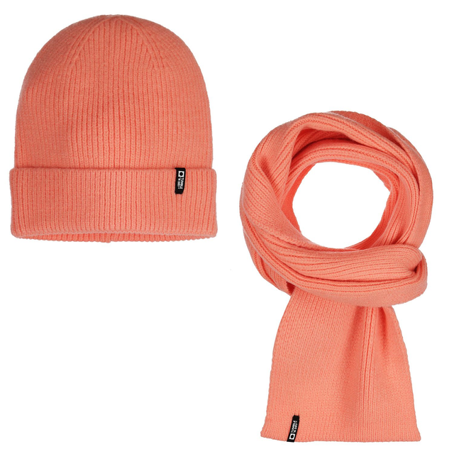 Tumble 'N Dry Beanie and Scarf muts en sjaal - Zalm roze