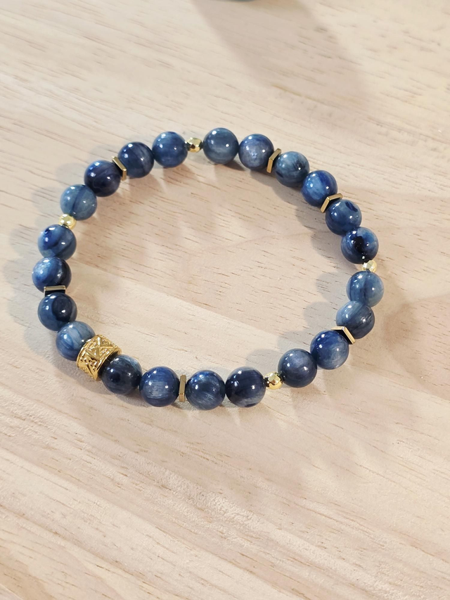 Bracelet Cyanite bleue 0,8 cm