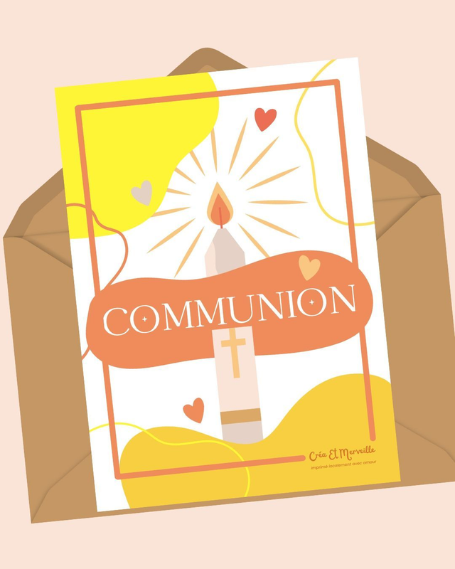 Carte postale Communion 🙏