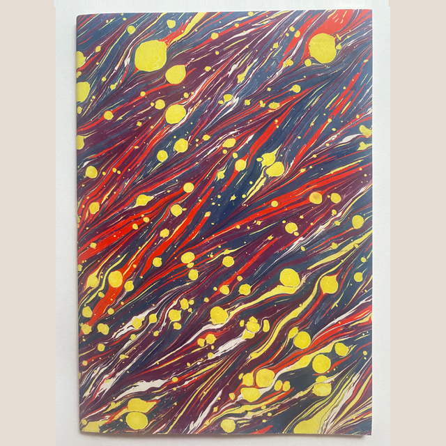 Softbound Notebook, Purple And Red Chevron