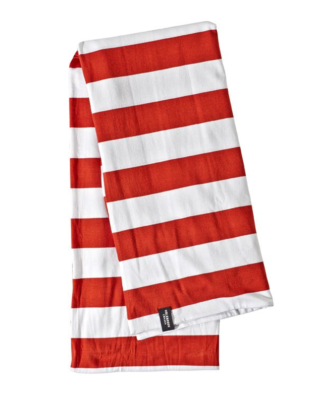 Holebrook Sweden iso raidallinen huivi - oranssi-valkoinen shaali