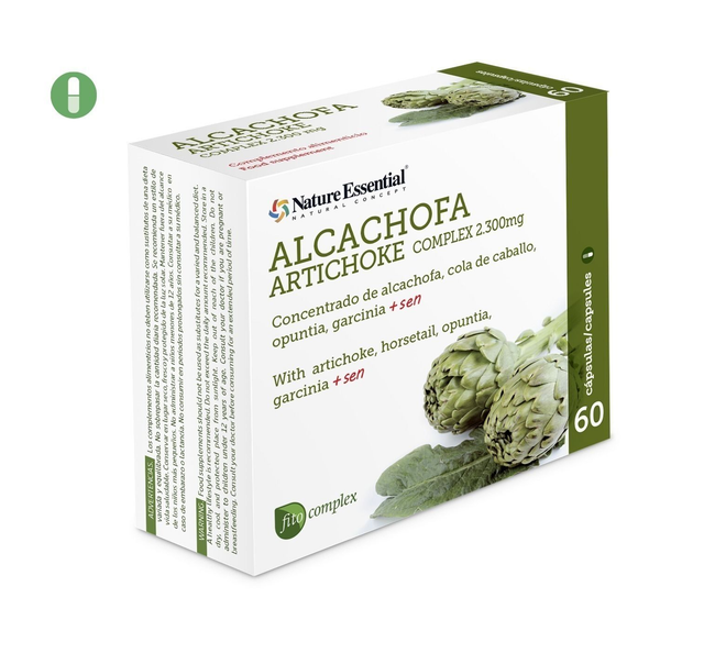 Alcachofa (complex) 2300 mg. 60 cápsulas de Nature Essential Blister