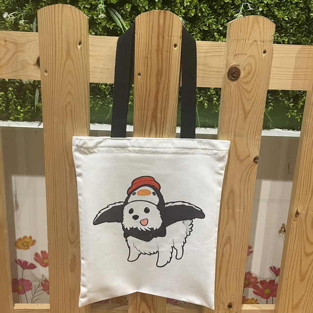 Pomeranian Penguin Costume Tote Bag 