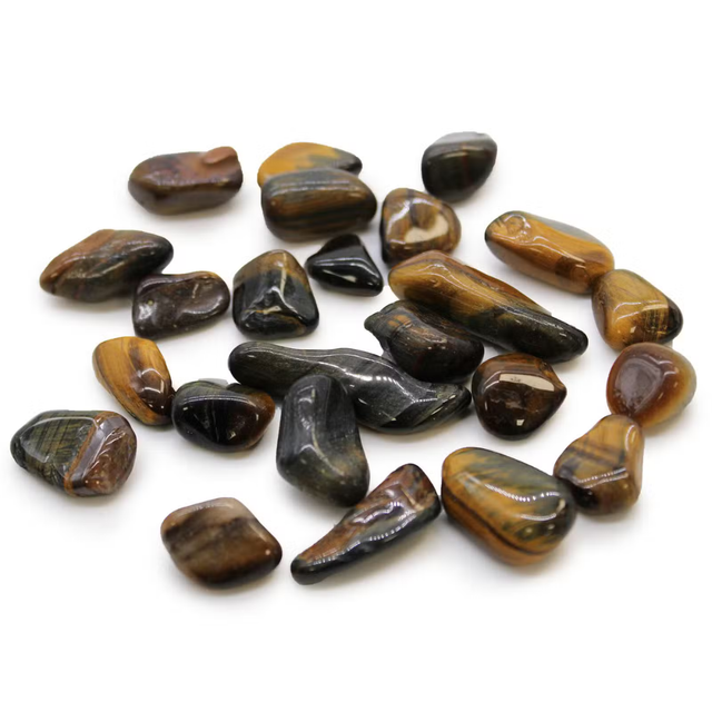 Small African Tumble Stones - Tigers Eye - set of 4