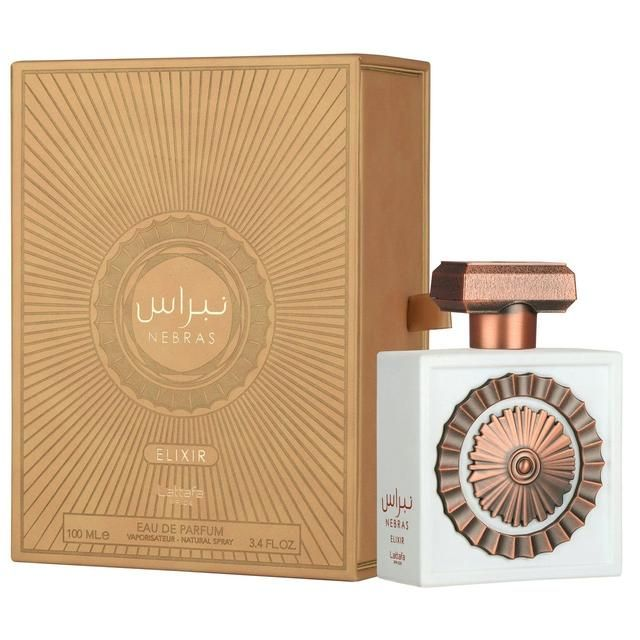 Lattafa Nebras Elixir By Eau De Parfum Spray 3.4 Oz