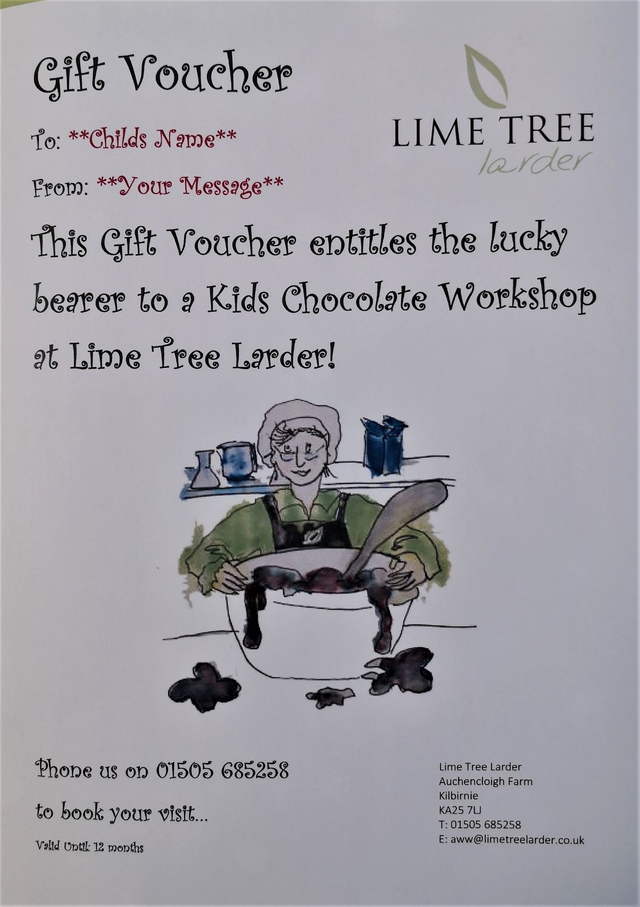 Kid's Chocolate Workshop Voucher