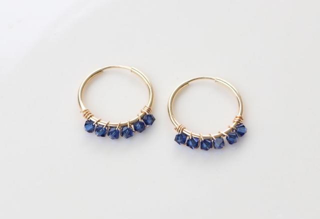 Mini créoles MIDNIGHT