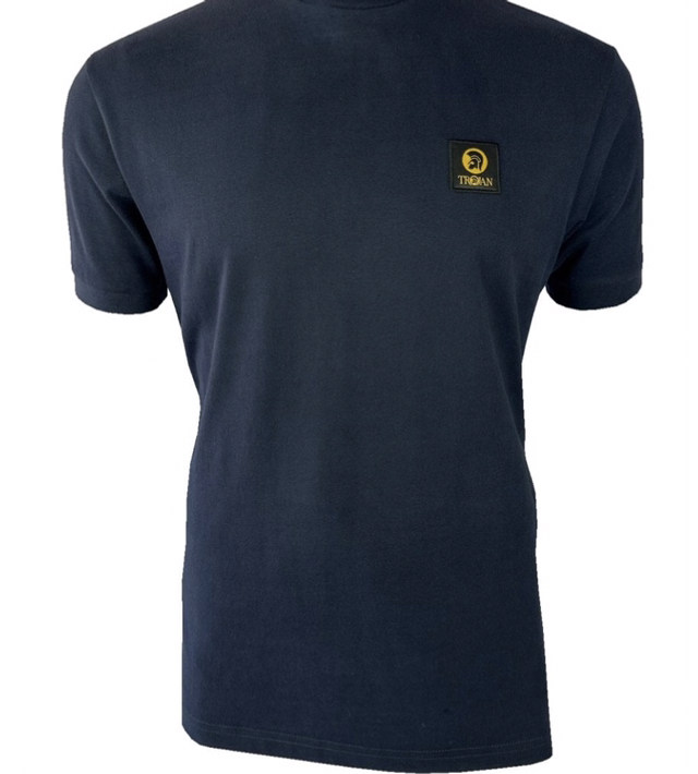 Trojan TC-1050 Plain Badge Tee - Navy