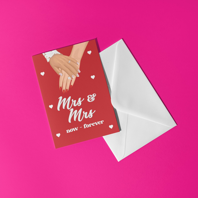 Mrs &amp; Mrs Greeting Card 