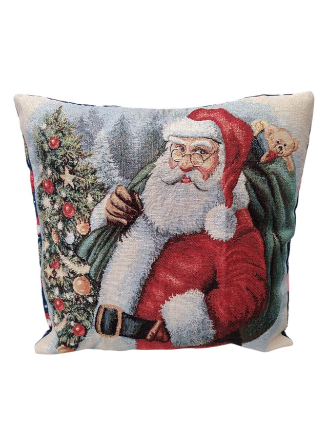 Coussin de Noël déhoussable "Père Noël"