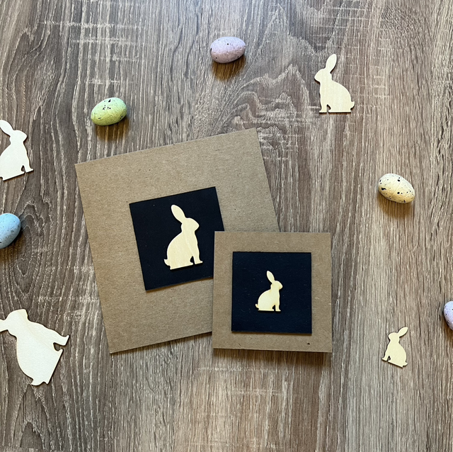 Neutral Bunny Easter Card