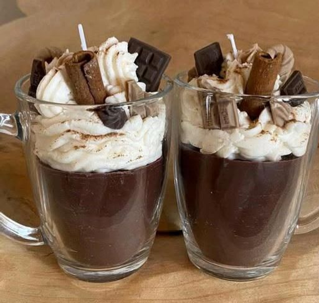 BOUGIE GOURMANDE " MENTHE-CHOCO "