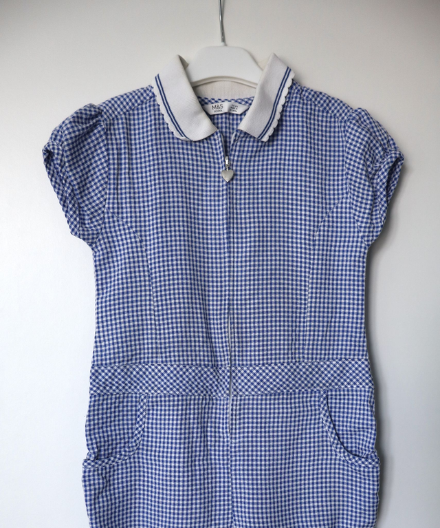 Gingham summer playsuit