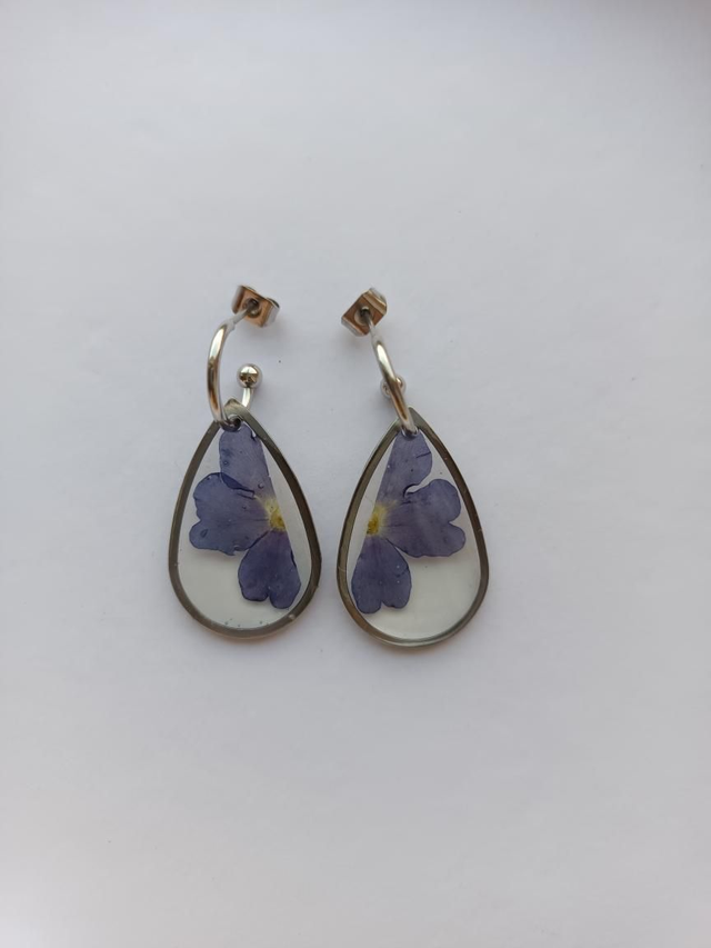 Modèle unique - Fleurs séchées bleu foncé 