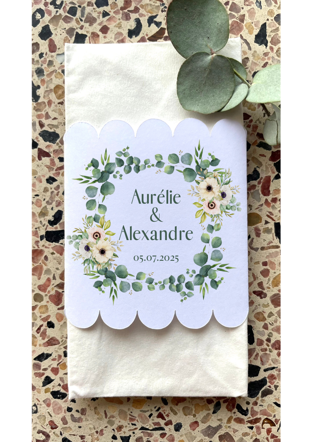 Étui à mouchoir &quot;Jeanne&quot; - Personnalisable