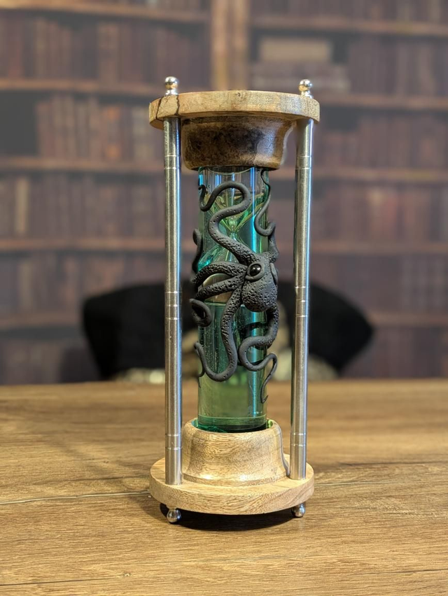 Sablier Tube pieuvre 1mn Vert