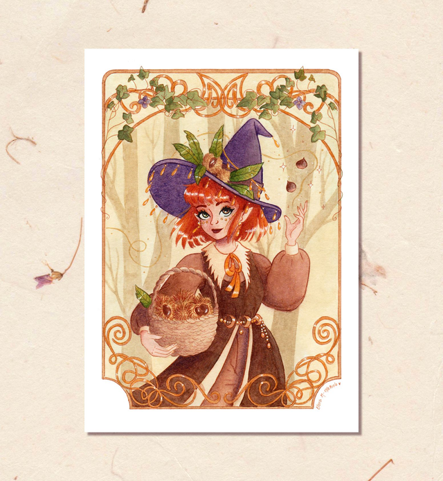 La Tisseuse 🌰 Tirages d'art A5 et A4