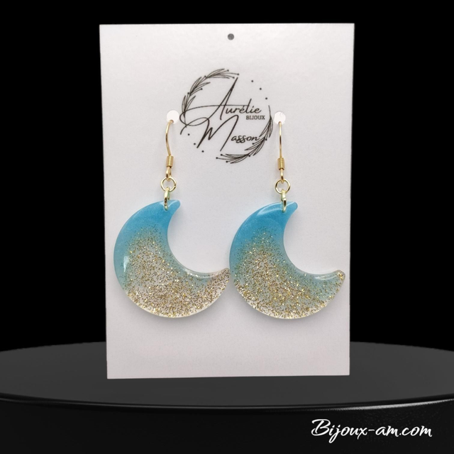 Boucles d'oreilles résine