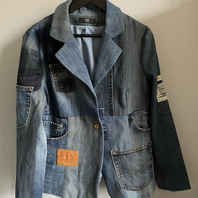 Veste en jean recyclé 