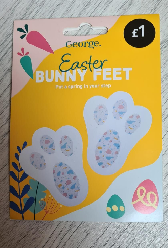 Easter Bunny Feet card 10 pack