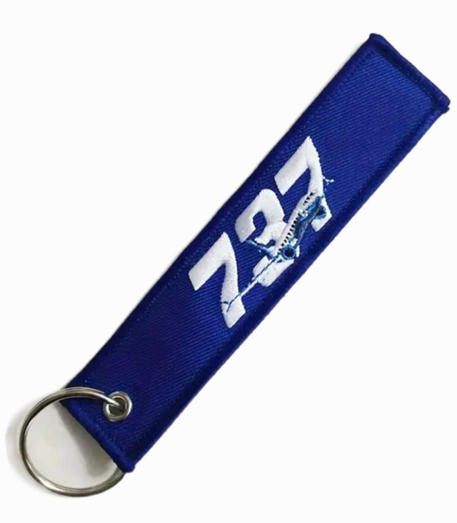 Flight Tag Keyring 737
