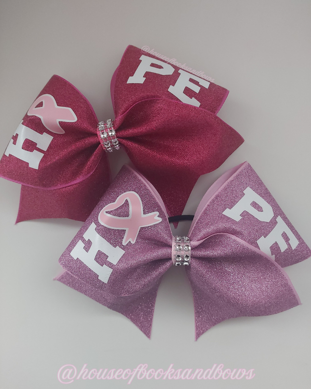 Cheer Bow Pink October