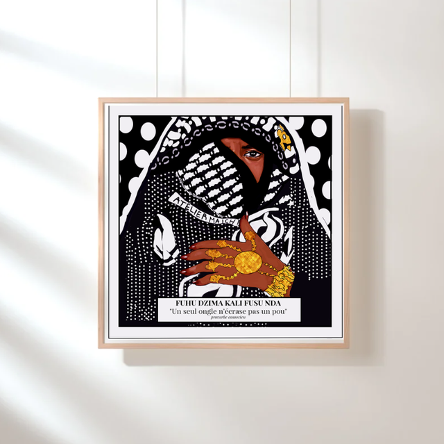 Fuhu Dzima - tableau A4 rigide 40x40 