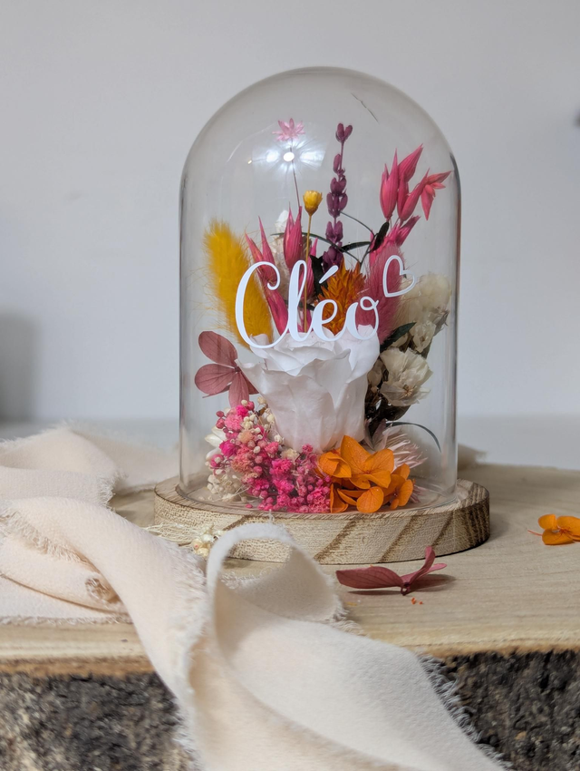 Cloche fleurie - Sunset - Personnalisable