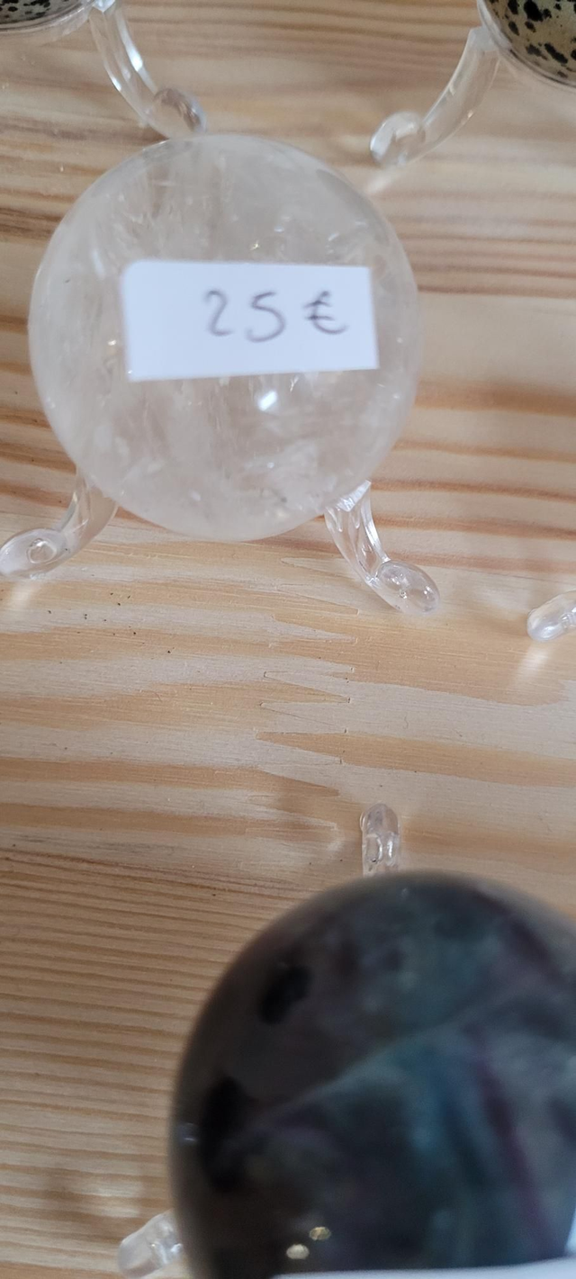 Cristal de roche Sphère 