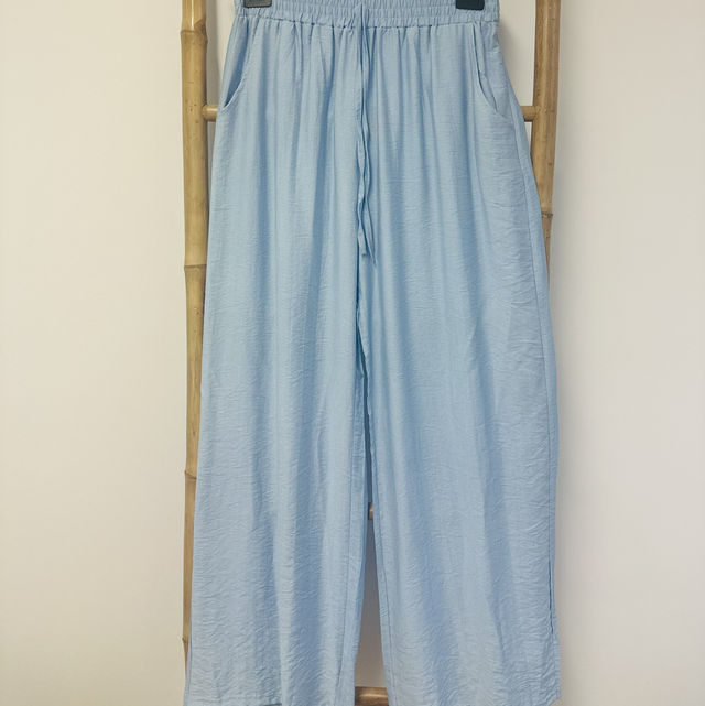 Pantalon fluide effet Lin