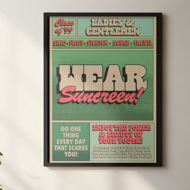 A3 Print Wear Sunscreen