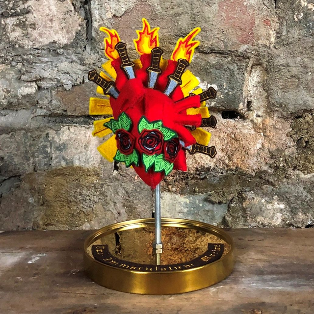 The Immaculate Heart of Mary in a Bell Jar