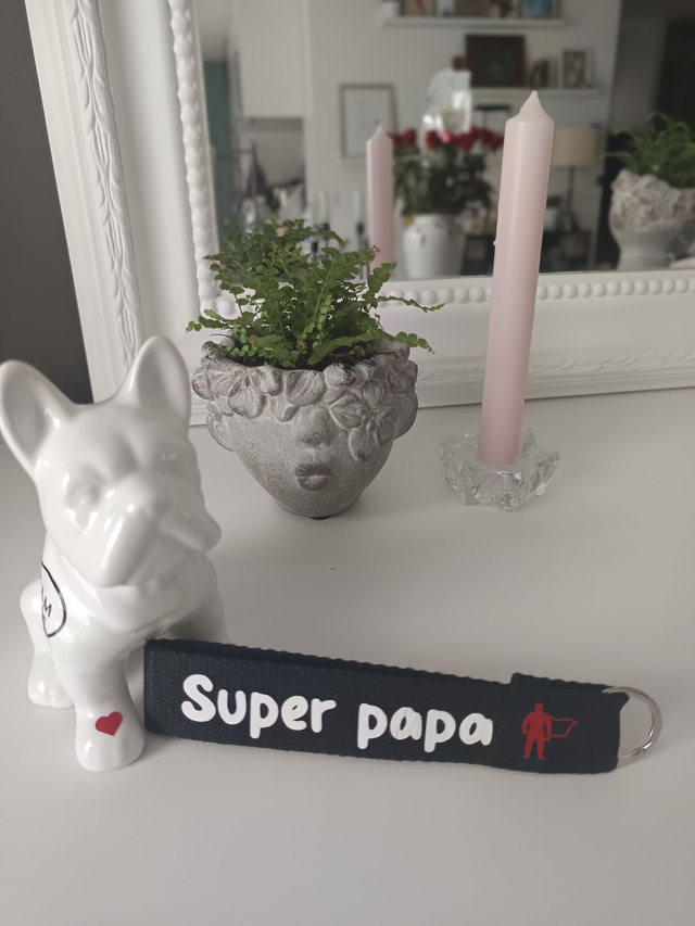 Porte-Clés dragonne "Super Papa"