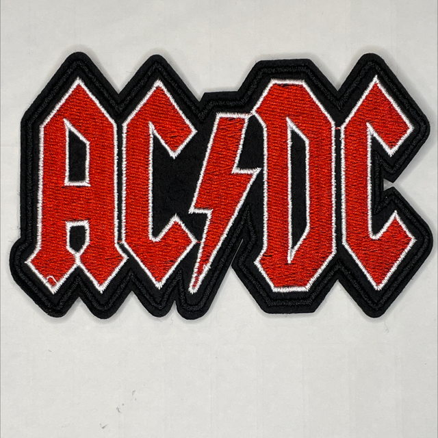 AC/DC Logo Die Cut Standard Patch