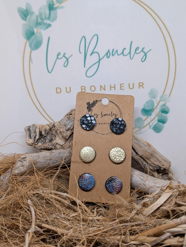 Lot de 3 paires de puces pu061